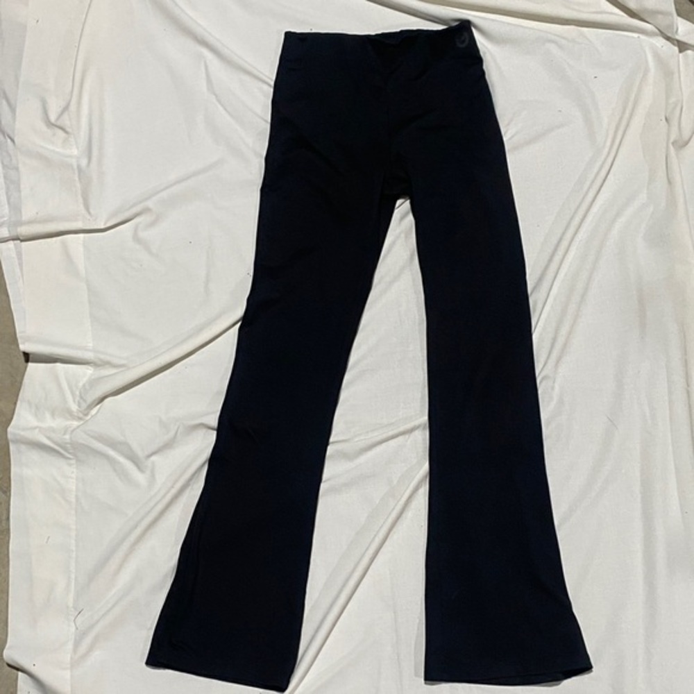 PINK Black Flared leggings size small